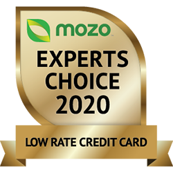 Mozo Experts Choice 2020 Low Rate Credit Card